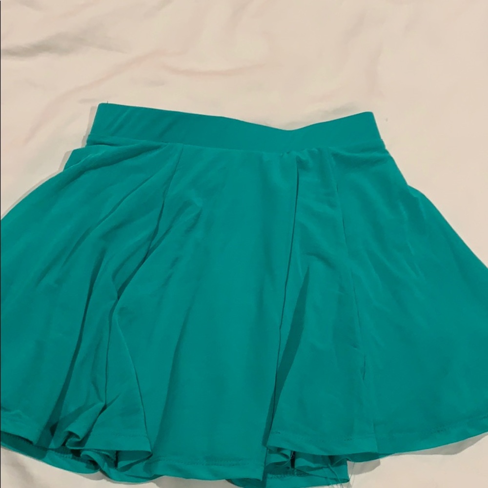 Teal green skirt